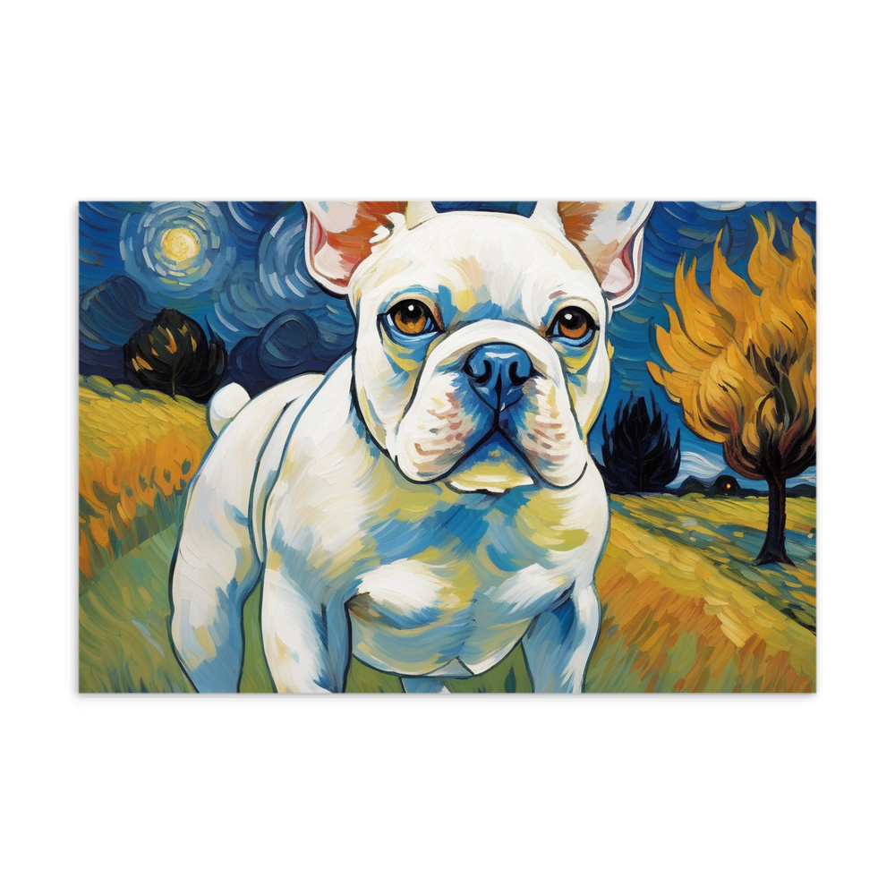 PugMug Custom White French Bulldog Postcard