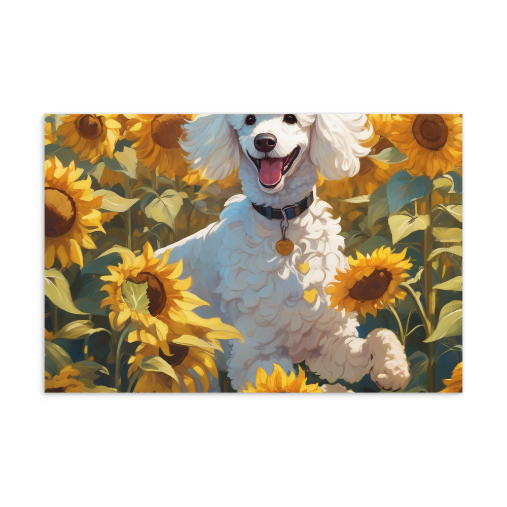 PugMug Custom White Poodle Postcard