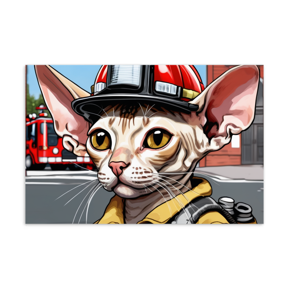 PugMug Custom Tabby Sphynx Cat Postcard