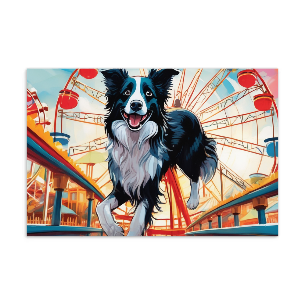 PugMug Custom Border Collie Postcard