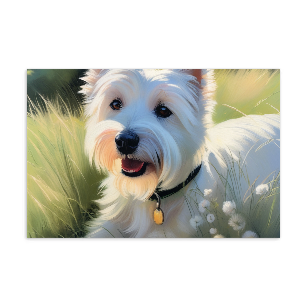 PugMug Custom West Highland White Terrier Postcard