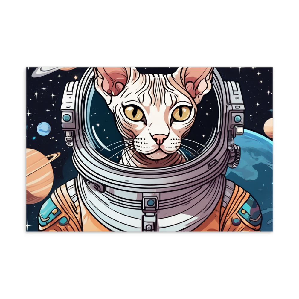 PugMug Custom Tabby Sphynx Cat Postcard