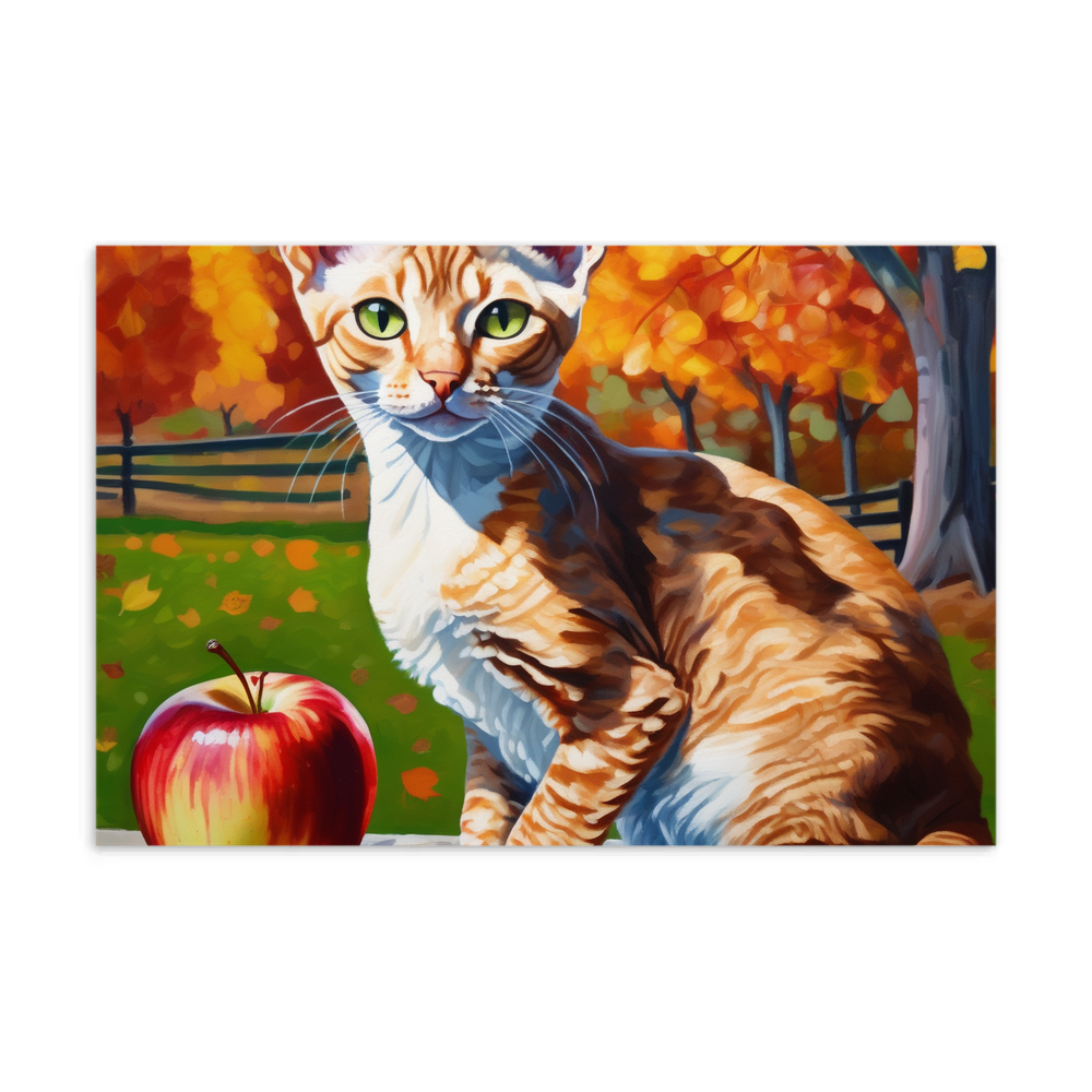 PugMug Custom Tabby Devon Rex Cat Postcard