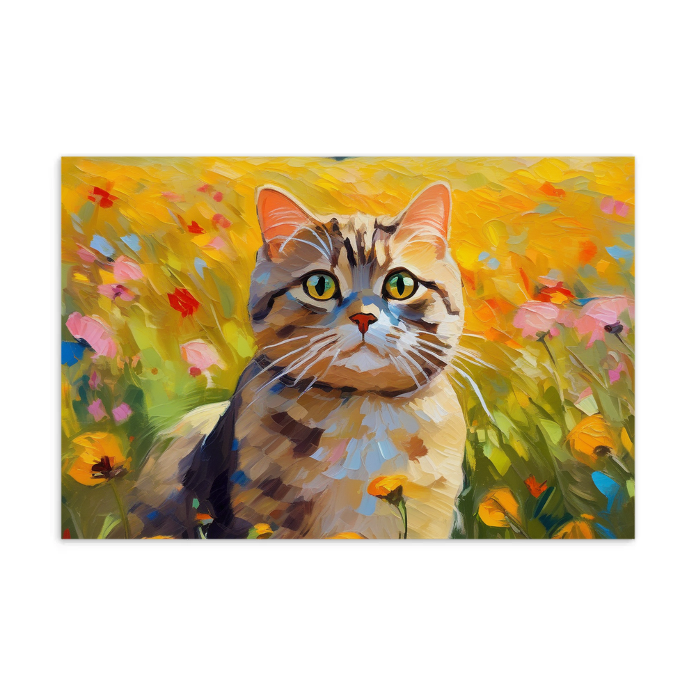 PugMug Custom Tabby Scottish Fold Cat Postcard