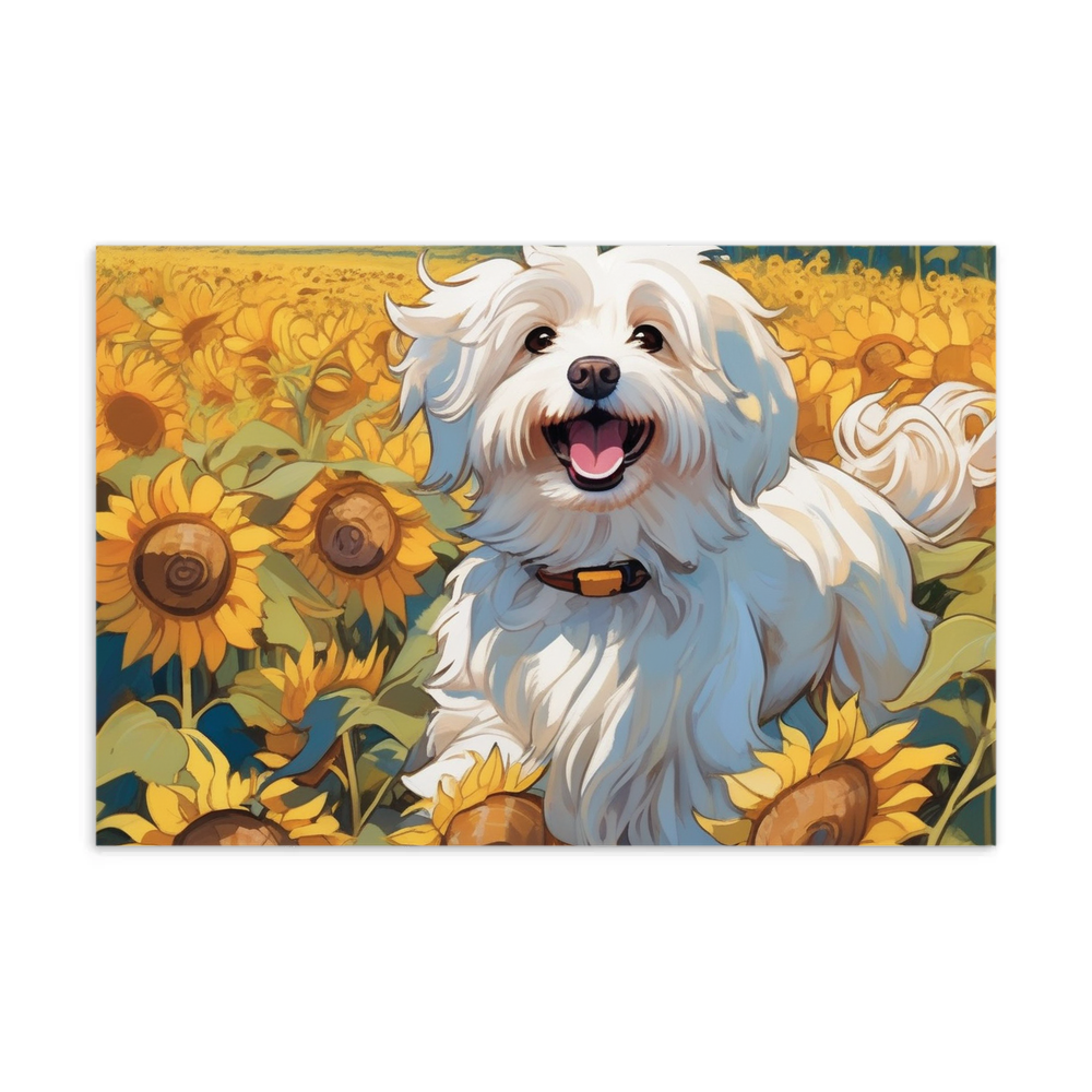 PugMug Custom White Havanese Dog Postcard