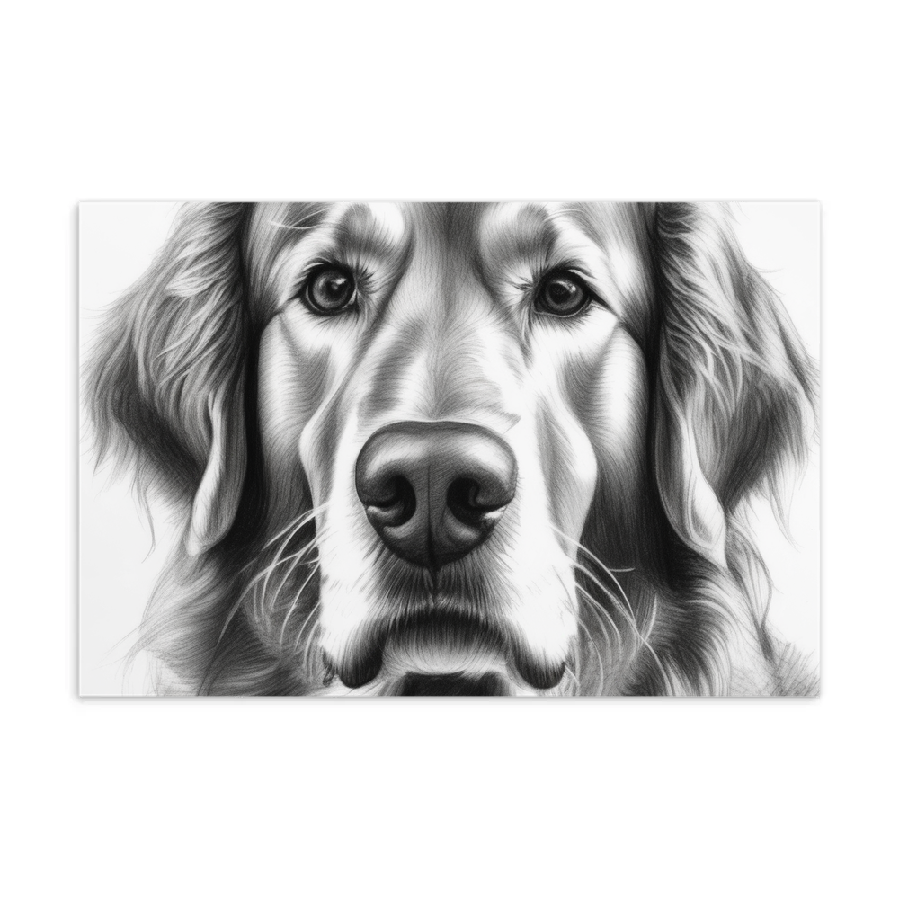 PugMug Custom Golden Retriever Postcard