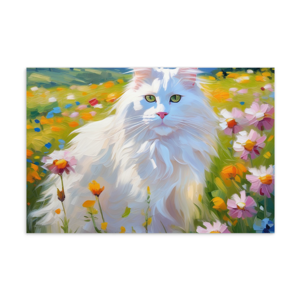 PugMug Custom White Maine Coon Cat Postcard