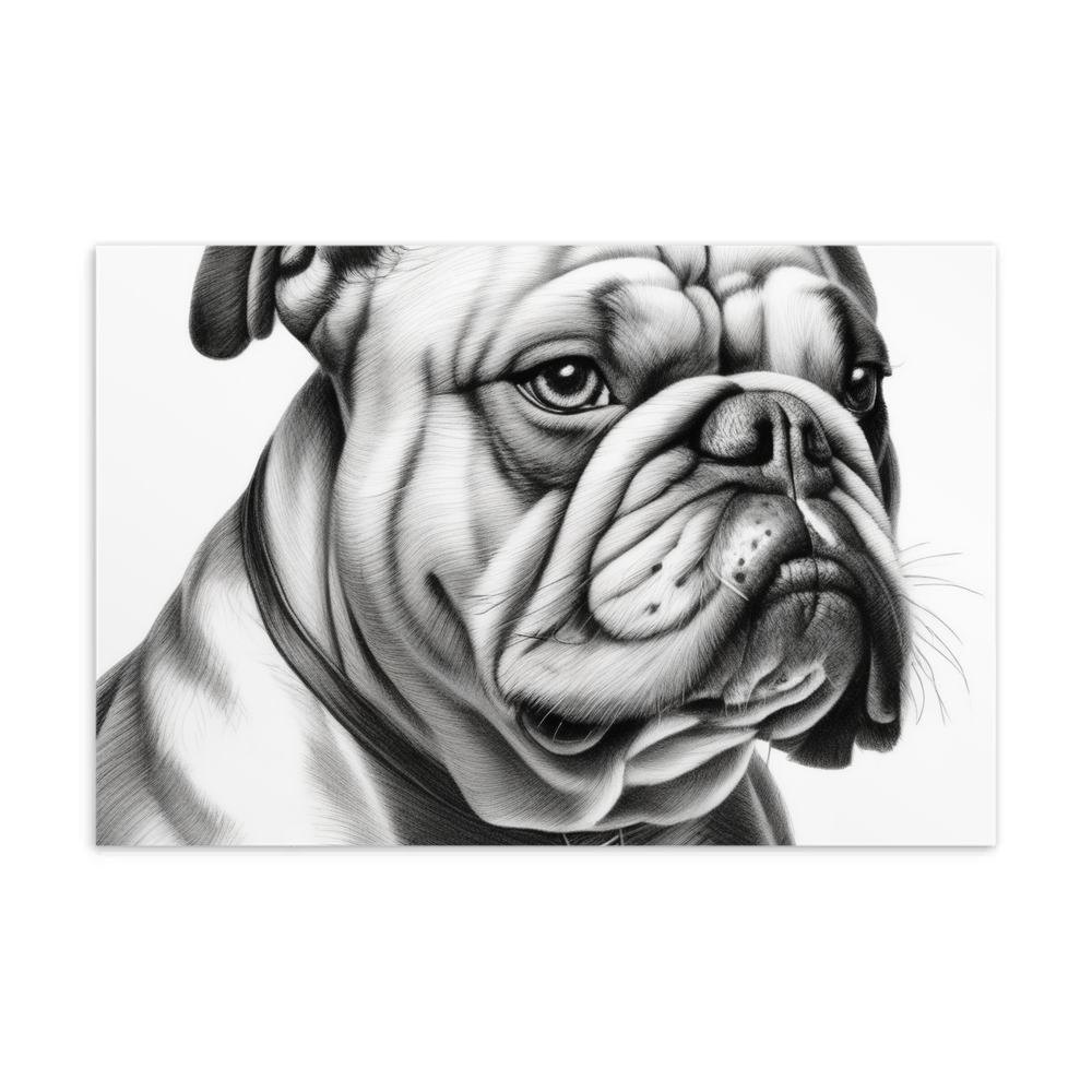 PugMug Custom Bulldog Postcard