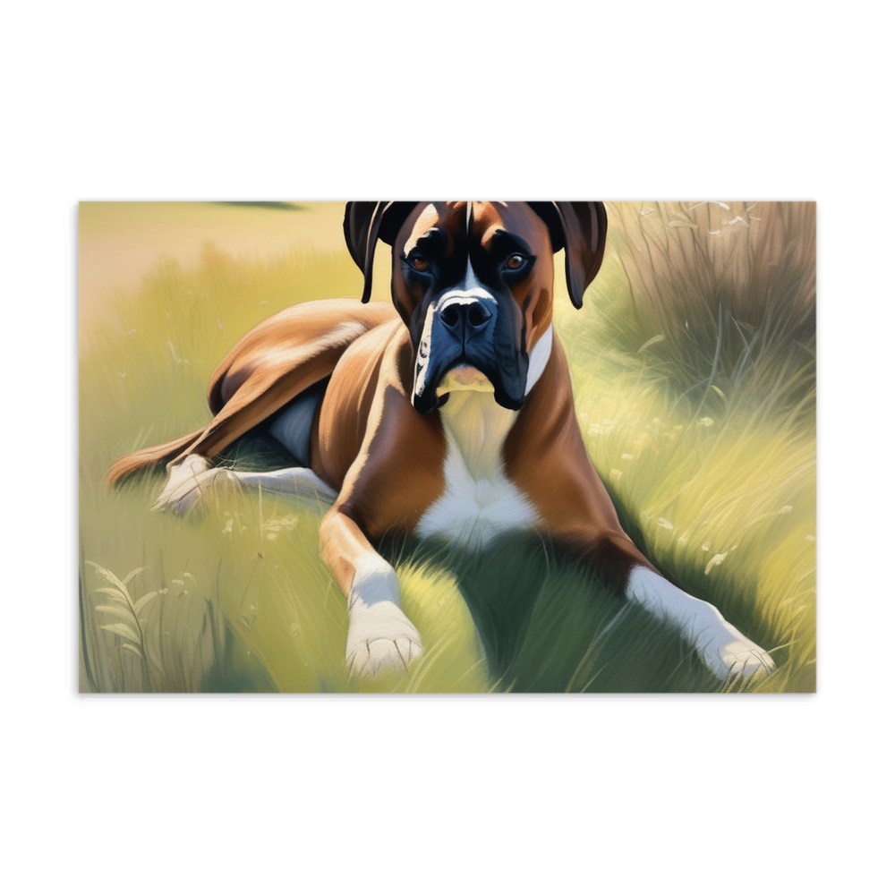PugMug Custom Boxer Dog Postcard