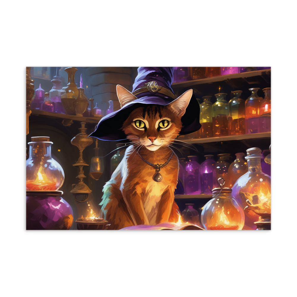 PugMug Custom Tabby Abyssinian Cat Postcard