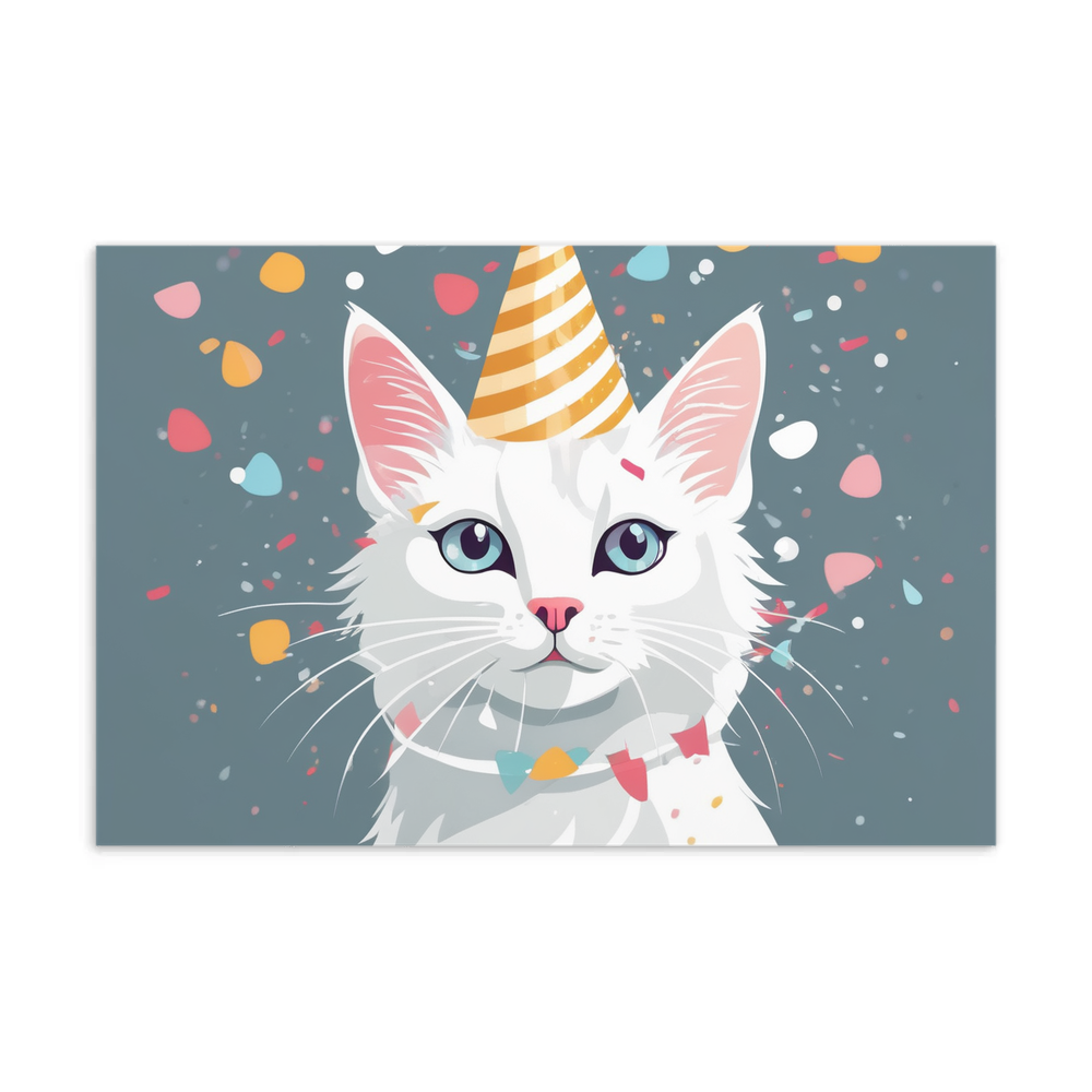 PugMug Custom White Companion Cat Postcard