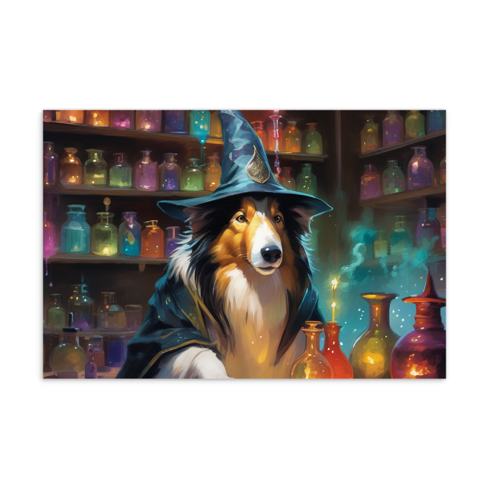 PugMug Custom Collie Postcard