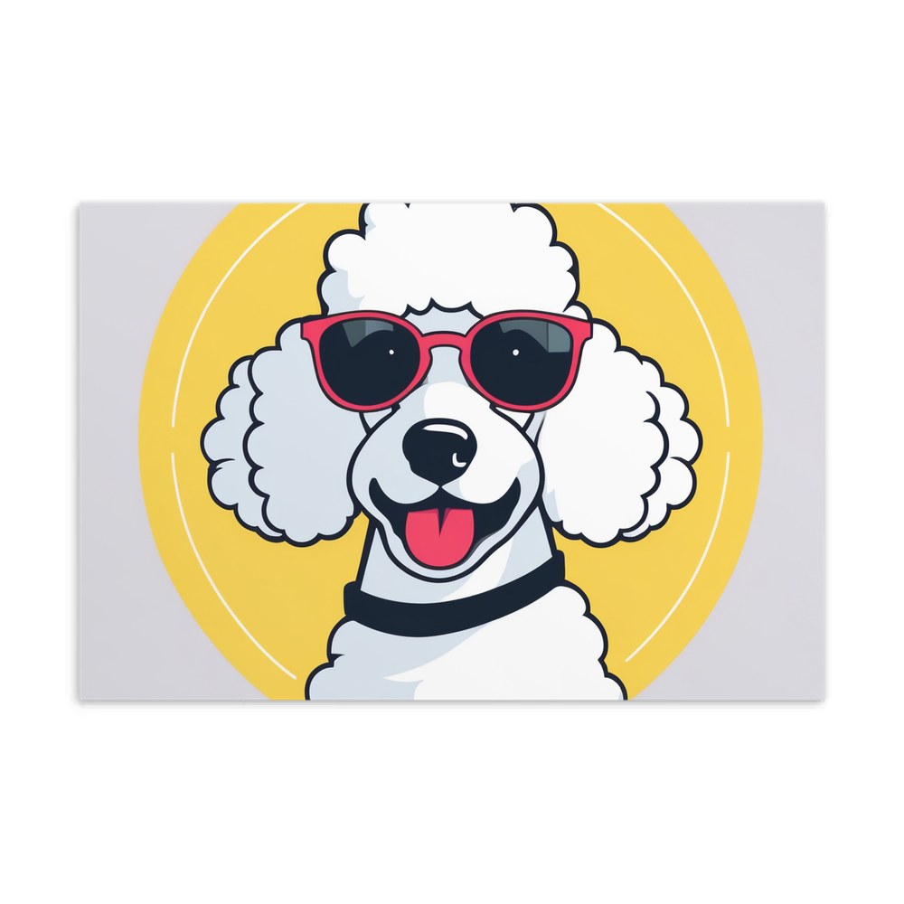 PugMug Custom White Poodle Postcard