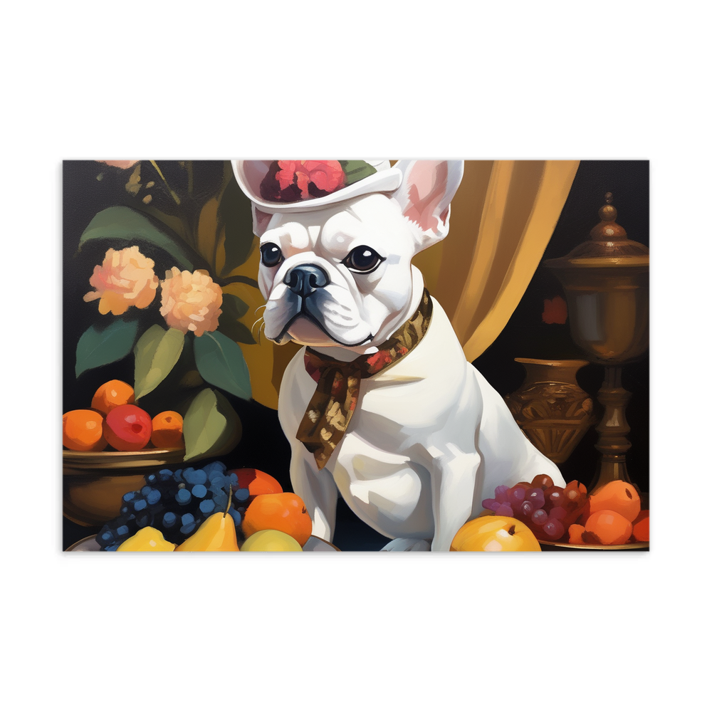 PugMug Custom White French Bulldog Postcard