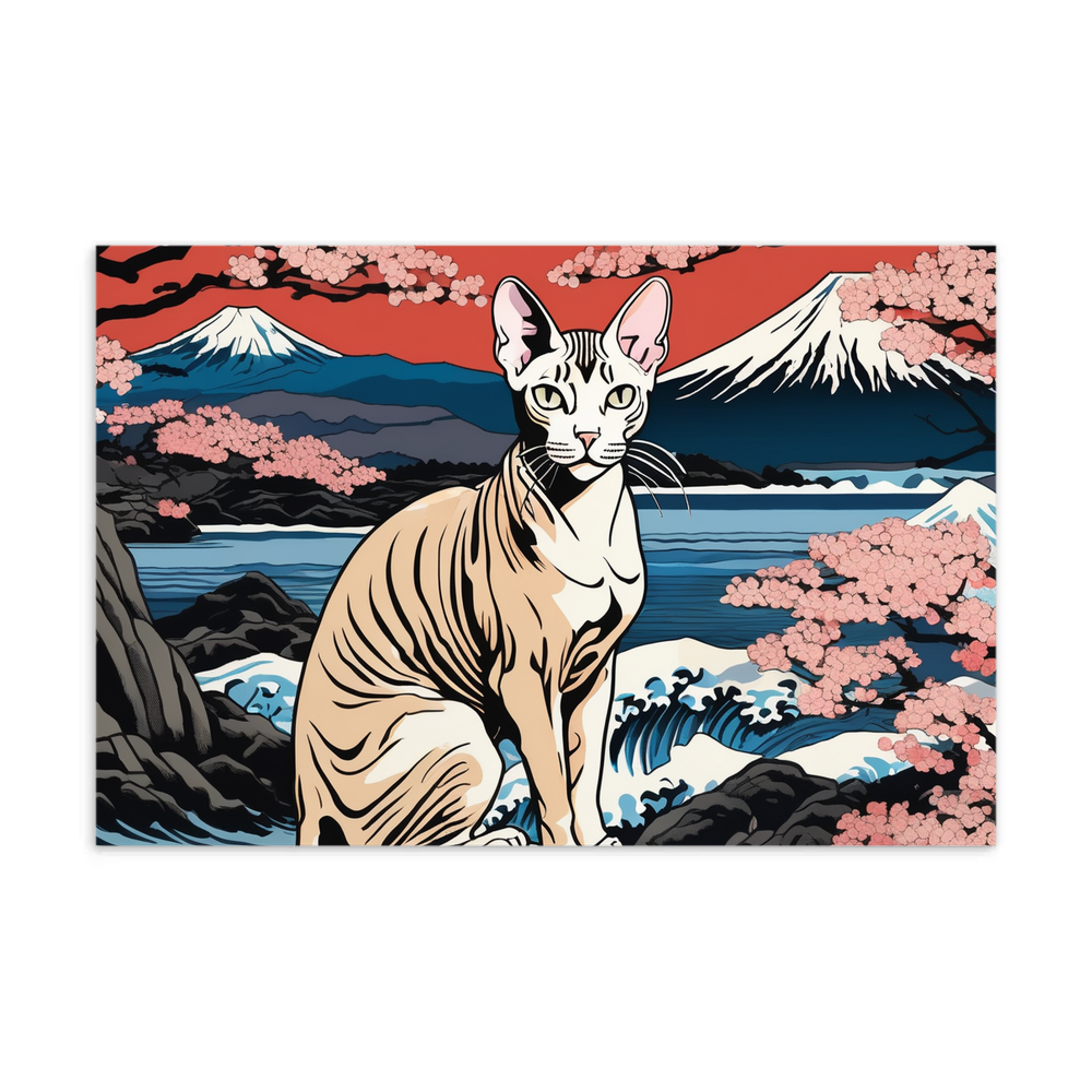 PugMug Custom Tabby Sphynx Cat Postcard