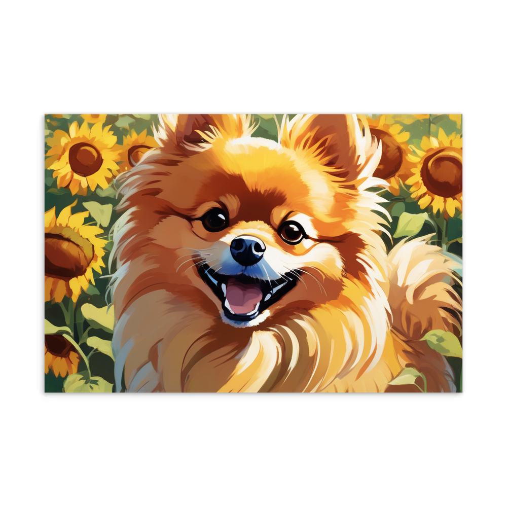 PugMug Custom Tan Pomeranian Postcard