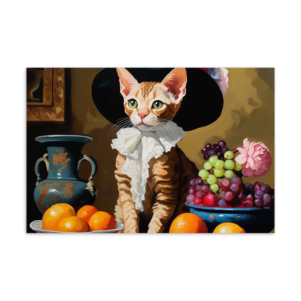 PugMug Custom Tabby Devon Rex Cat Postcard