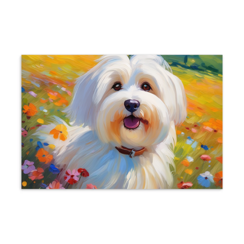 PugMug Custom White Havanese Dog Postcard