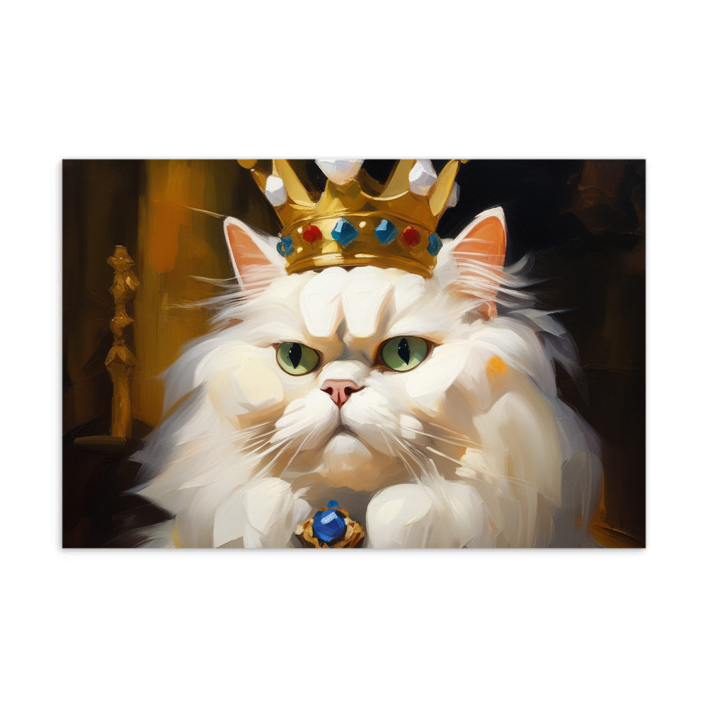 PugMug Custom White Persian Cat Postcard
