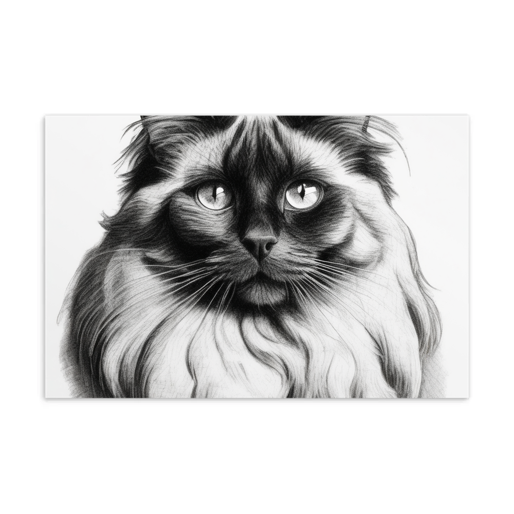 PugMug Custom Black Ragdoll Cat Postcard