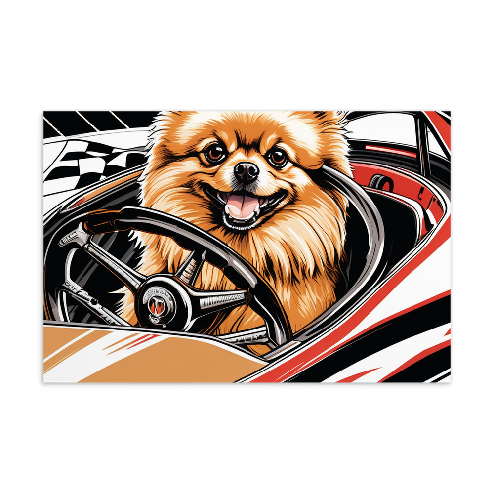 PugMug Custom Tan Pomeranian Postcard