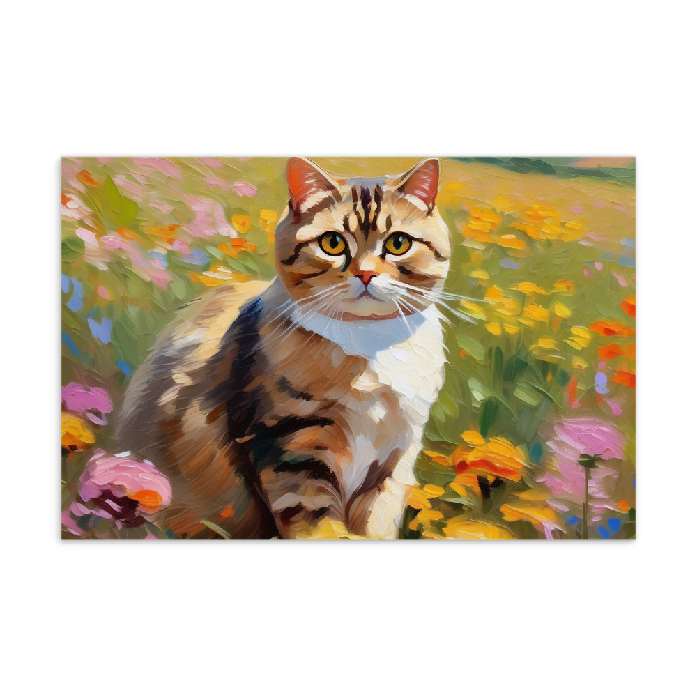 PugMug Custom Tabby Scottish Fold Cat Postcard