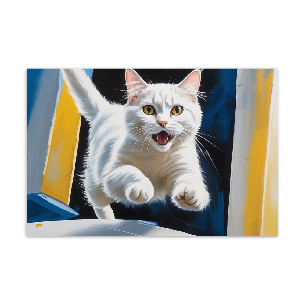 PugMug Custom White Companion Cat Postcard