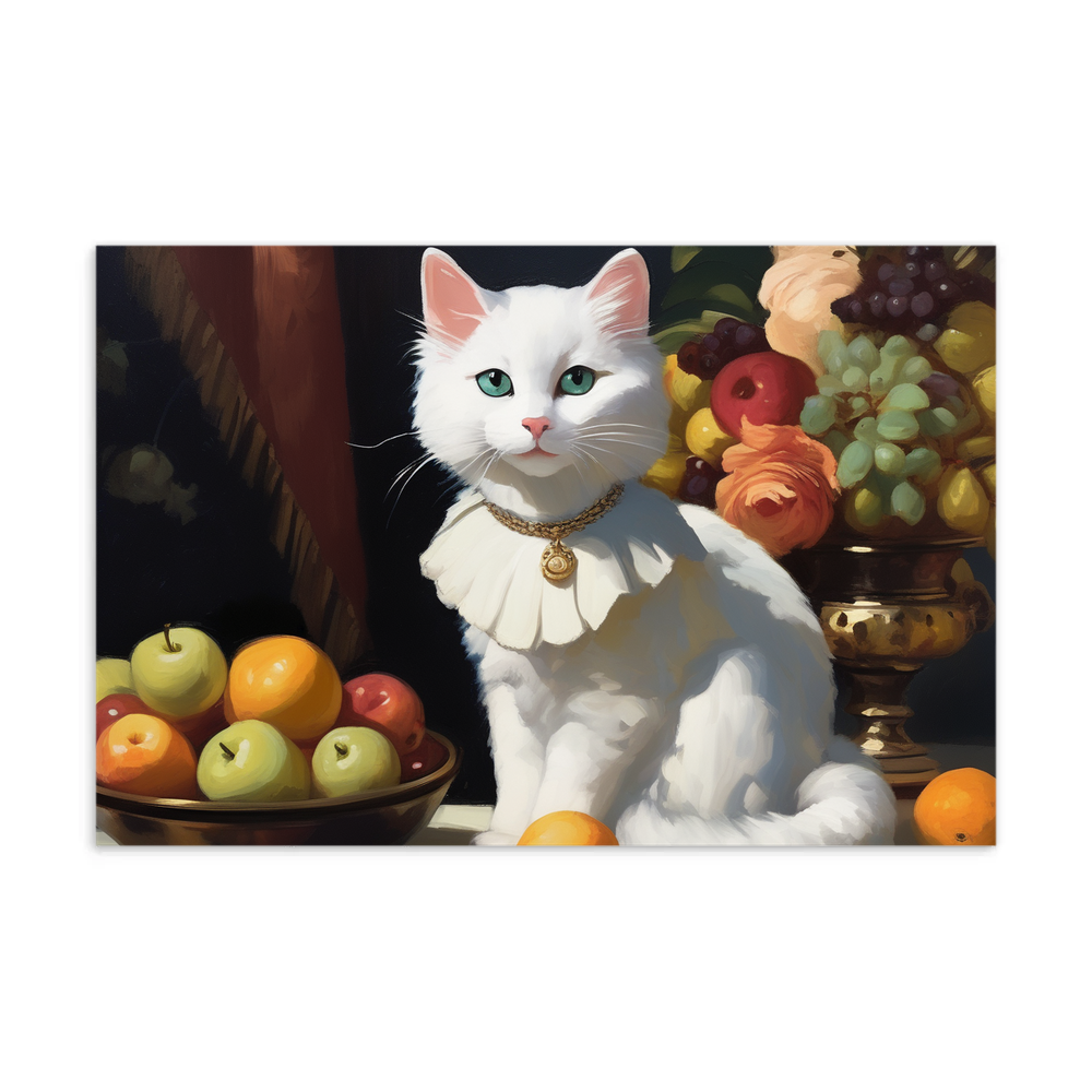 PugMug Custom White Companion Cat Postcard