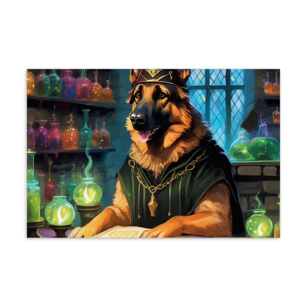 PugMug Custom German Shepherd Dog Postcard
