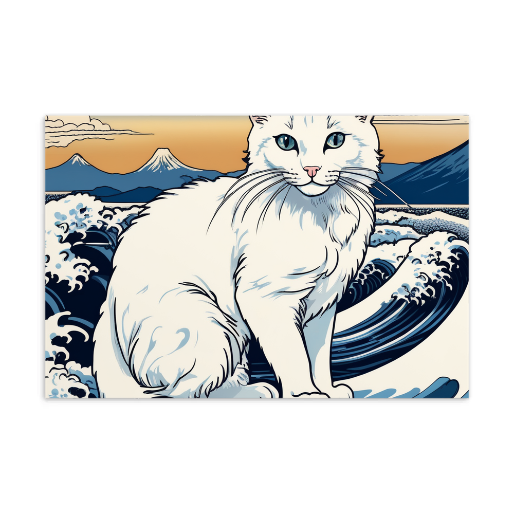 PugMug Custom White Companion Cat Postcard