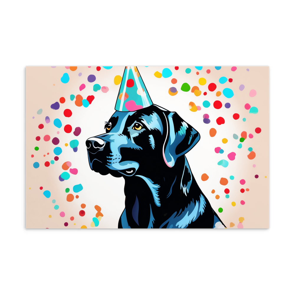 PugMug Custom Black Labrador Retriever Postcard