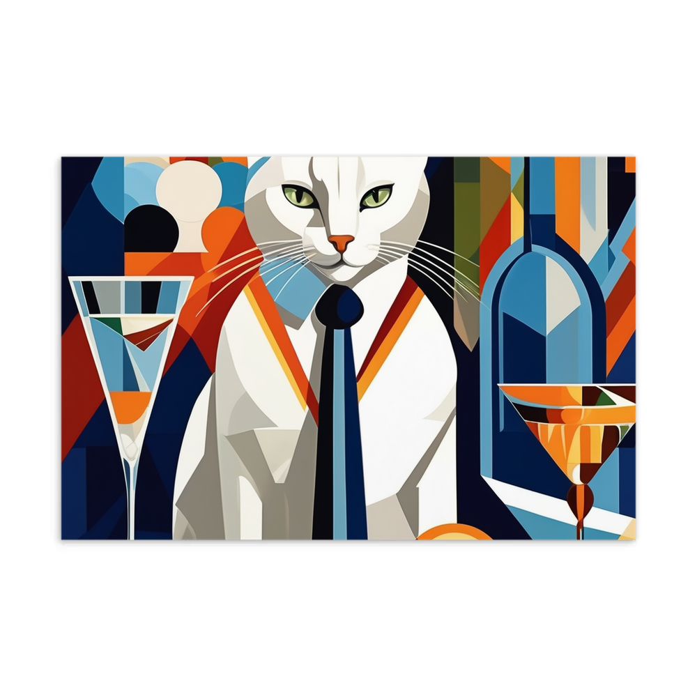 PugMug Custom White Companion Cat Postcard