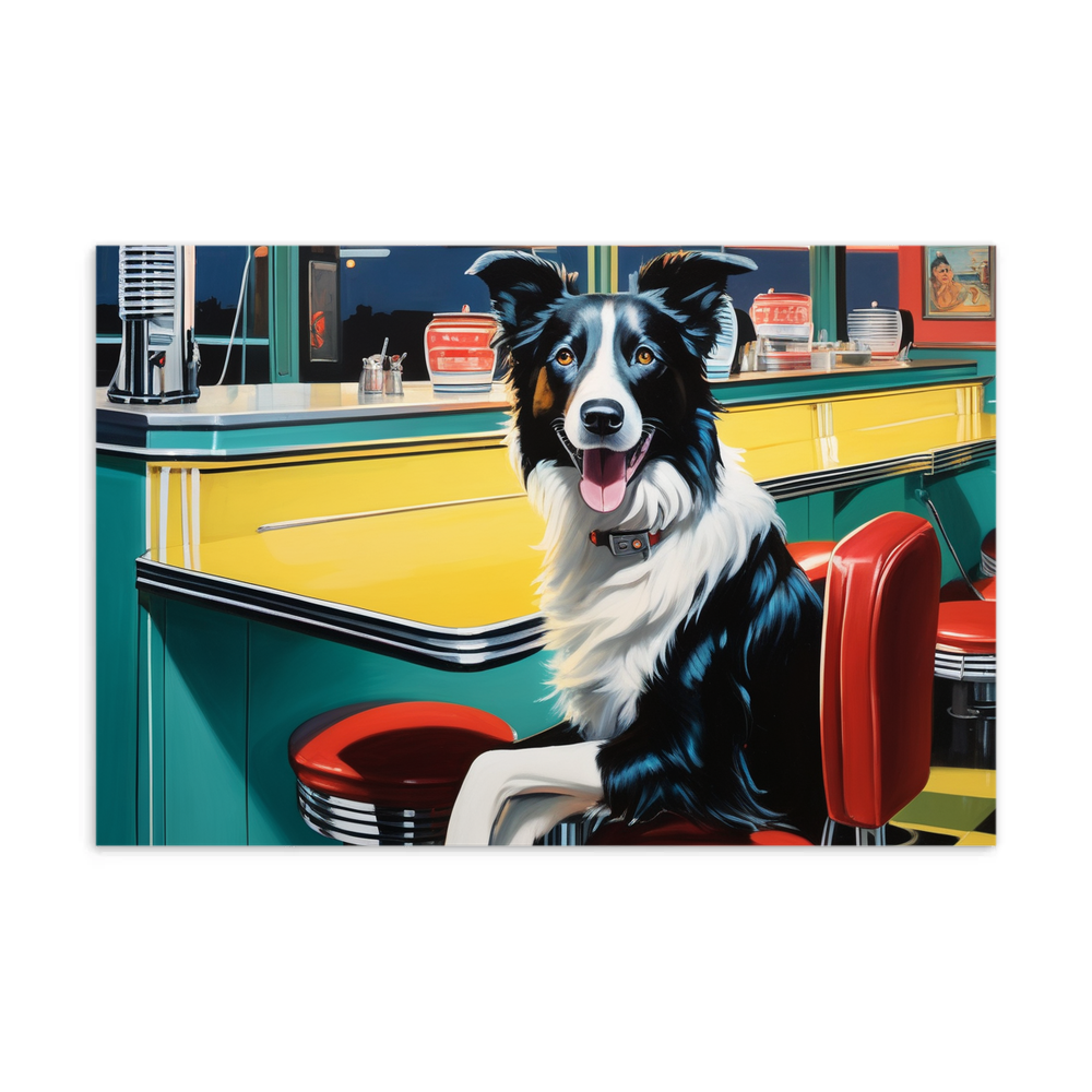 PugMug Custom Border Collie Postcard