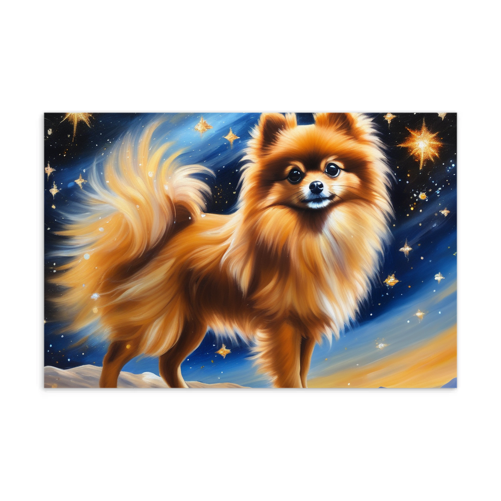 PugMug Custom Tan Pomeranian Postcard
