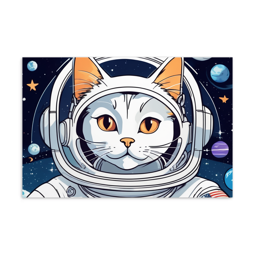 PugMug Custom White Companion Cat Postcard