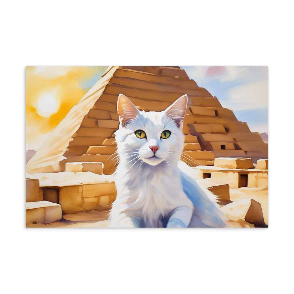 PugMug Custom White Companion Cat Postcard