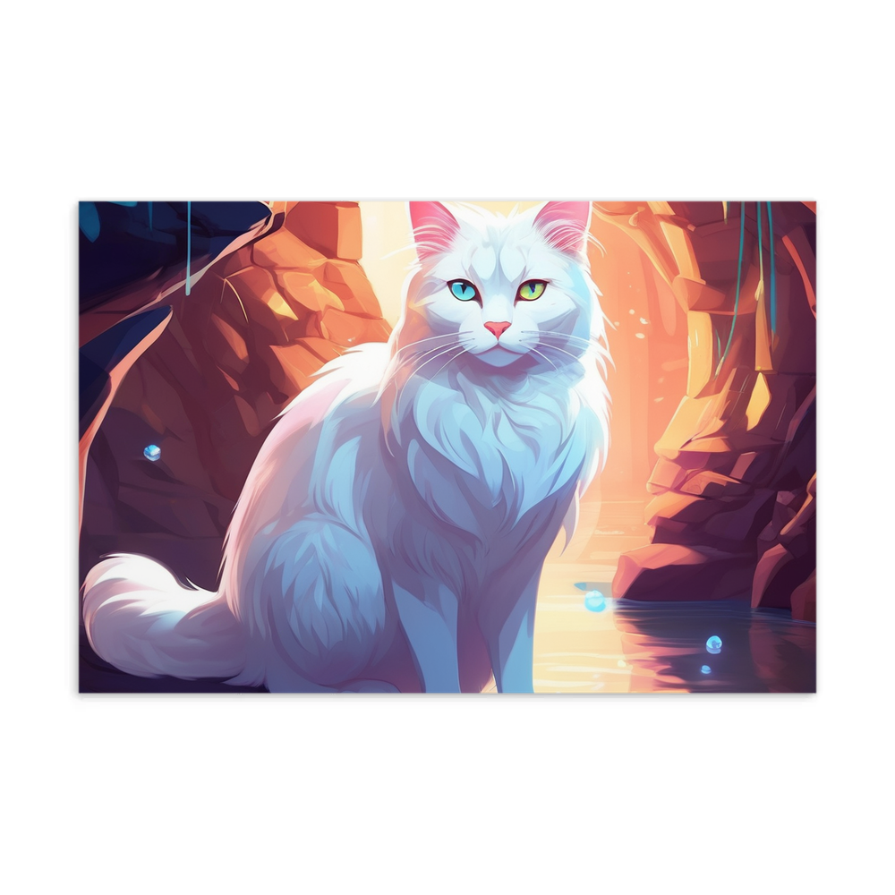 PugMug Custom White Companion Cat Postcard