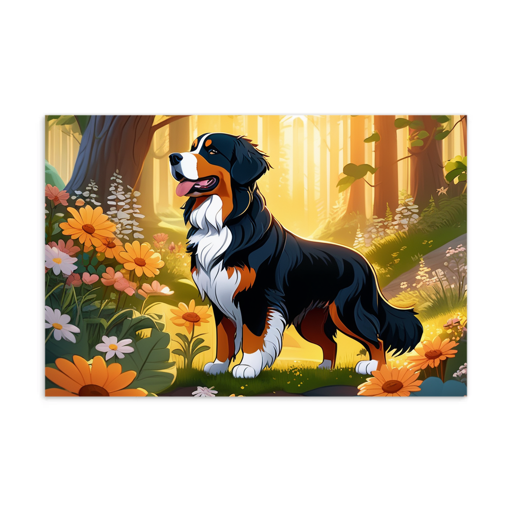 PugMug Custom Bernese Mountain Dog Postcard