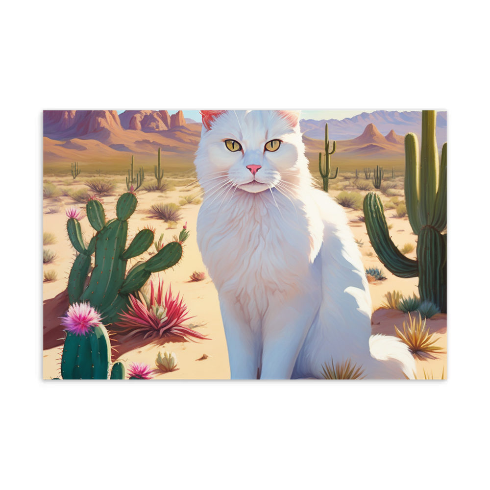 PugMug Custom White Companion Cat Postcard