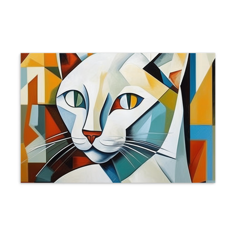 PugMug Custom White Companion Cat Postcard