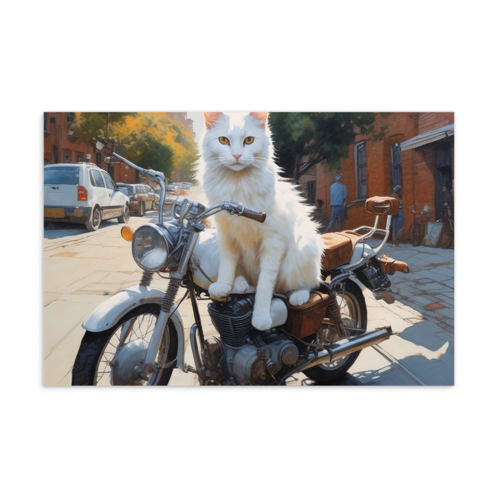 PugMug Custom White Companion Cat Postcard