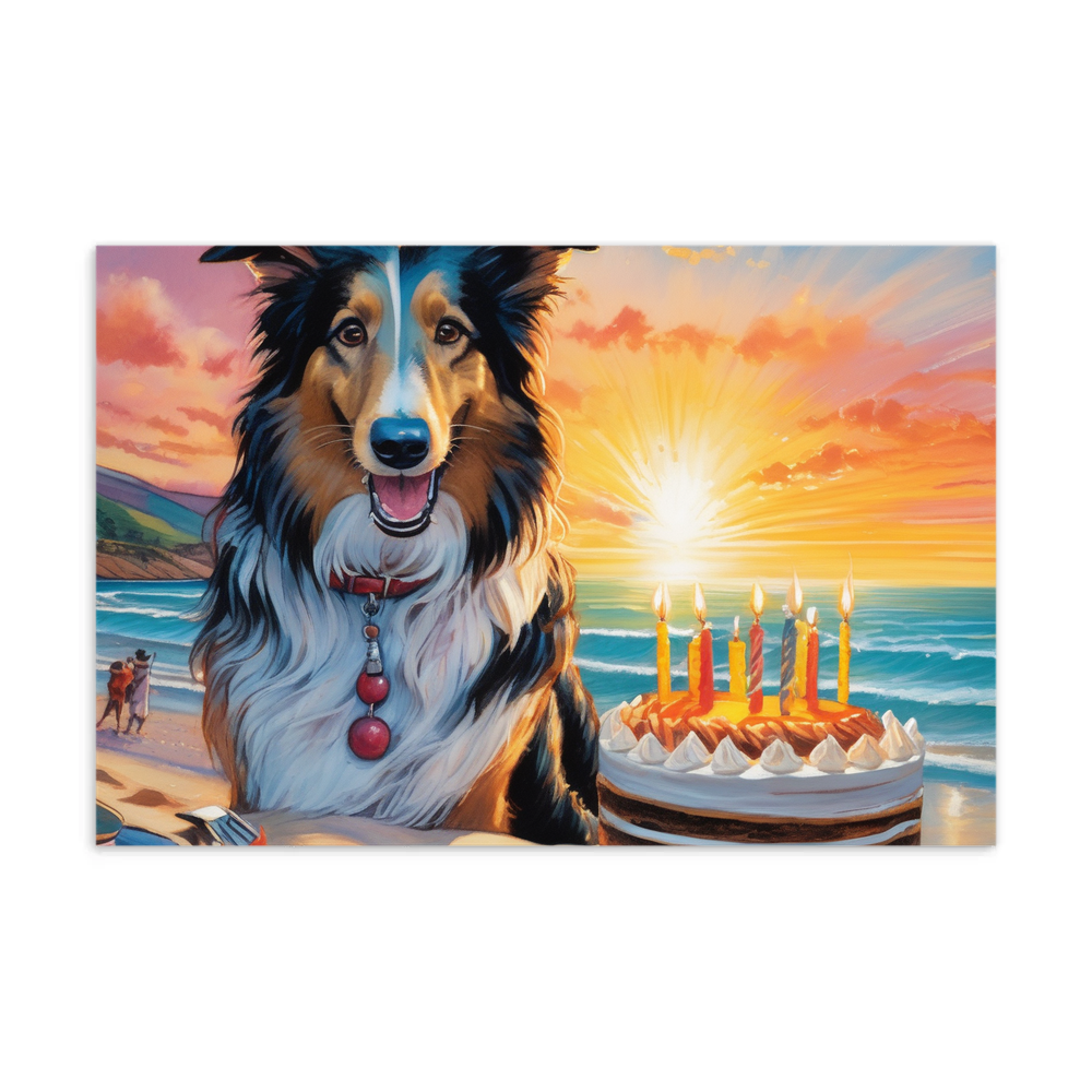 PugMug Custom Collie Postcard