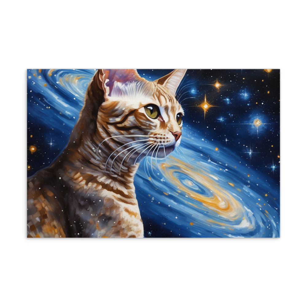 PugMug Custom Tabby Devon Rex Cat Postcard