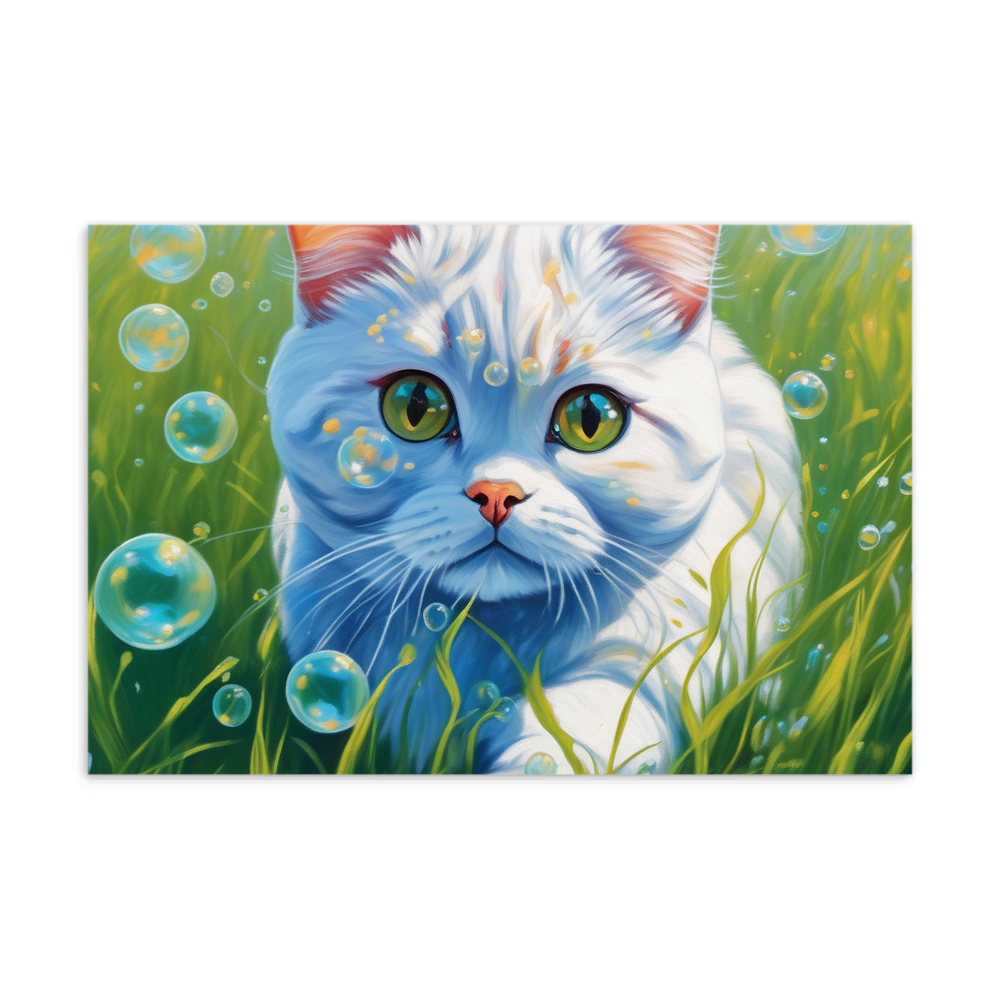 PugMug Custom White Scottish Fold Cat Postcard