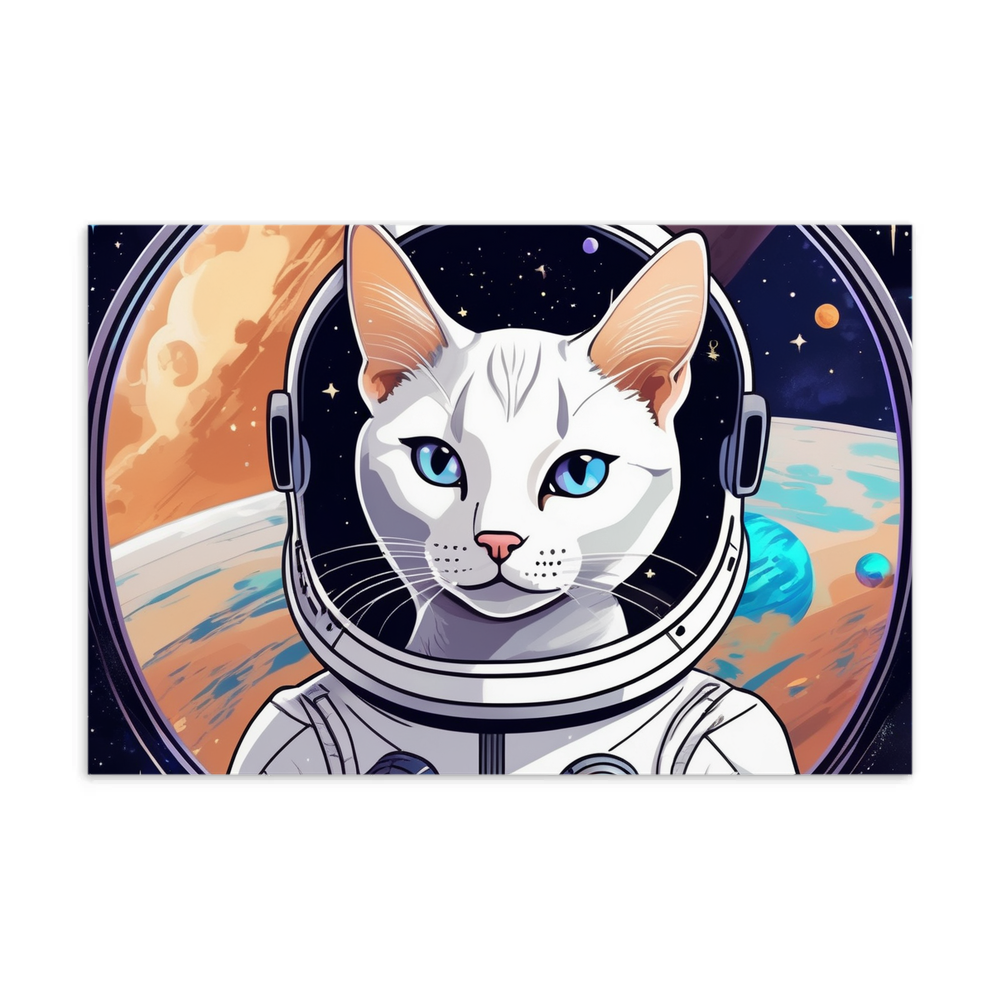 PugMug Custom White Abyssinian Cat Postcard