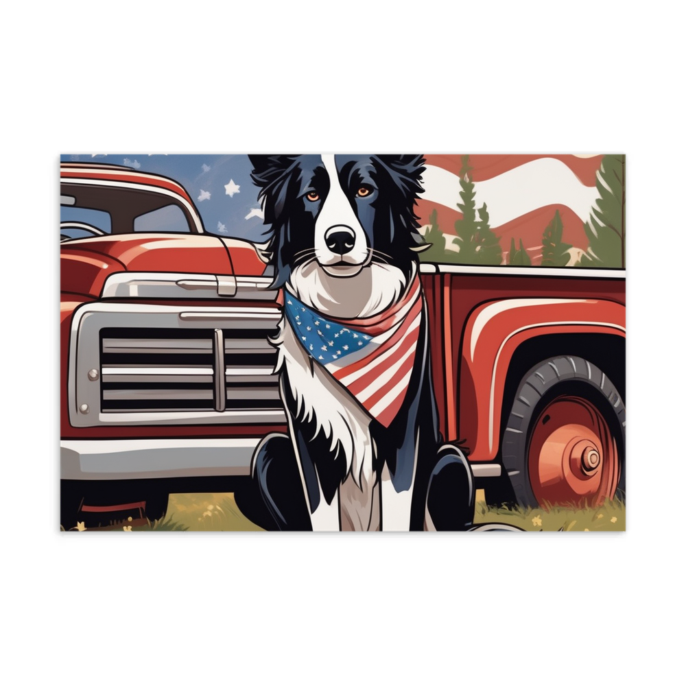 PugMug Custom Border Collie Postcard