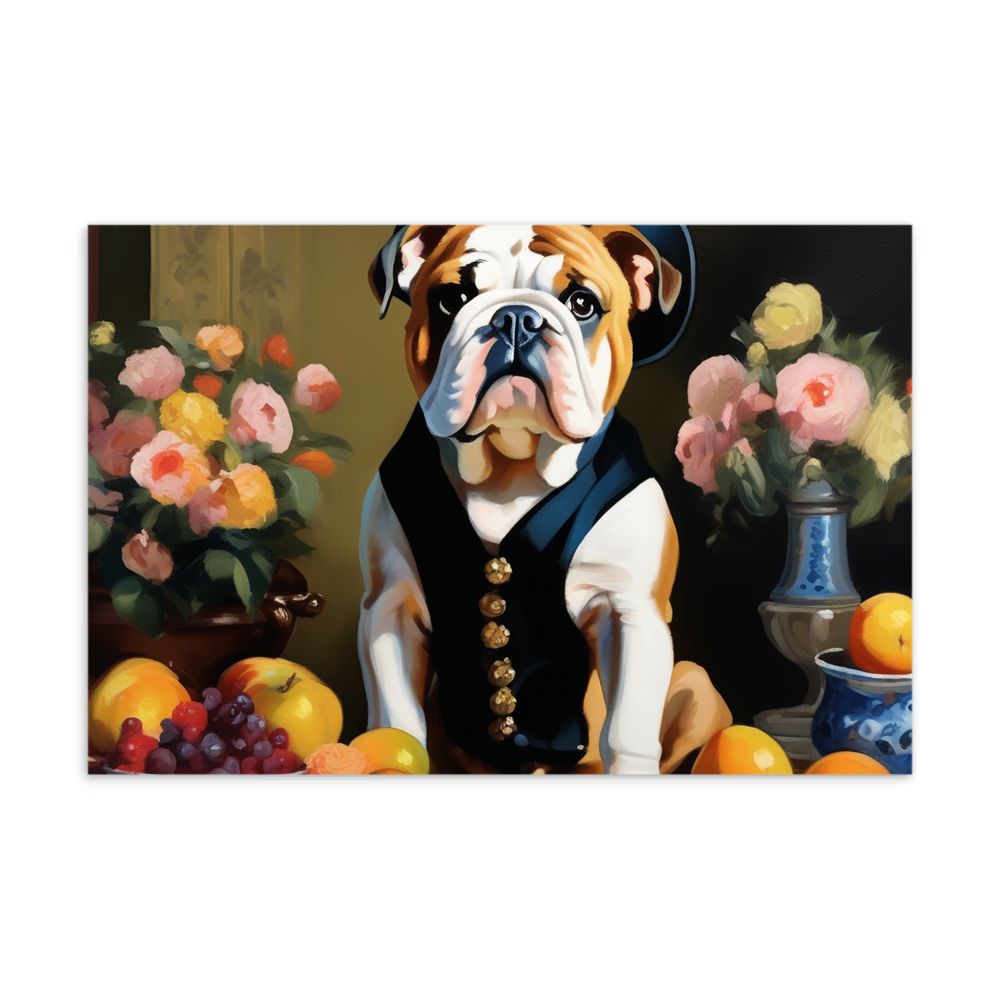 PugMug Custom Bulldog Postcard