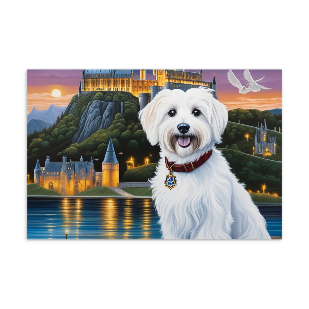 PugMug Custom White Havanese Dog Postcard