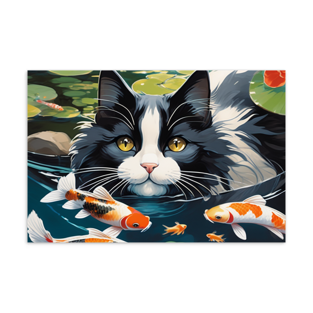 PugMug Custom Black Ragdoll Cat Postcard