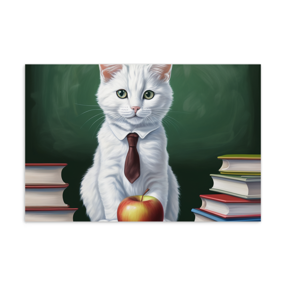 PugMug Custom White Companion Cat Postcard